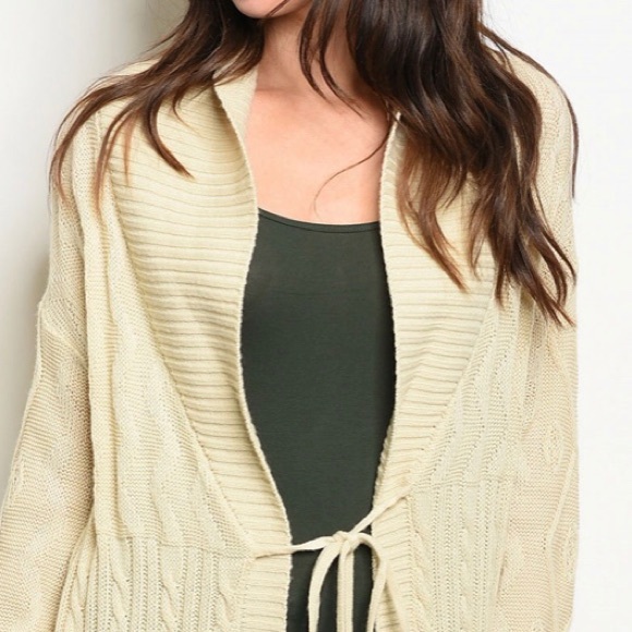 LAST3️⃣//CREAM SWEATER KNIT CARDIGAN - Picture 7 of 11